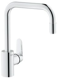 Смеситель для кухни GROHE Eurodisc Cosmopolitan с выдвижным изливом, хром (31122002)