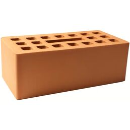 Кирпич рядовой керамический пустотелый M150 персиковый 250x120x88 мм 1.4 НФ