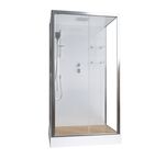 Душевая кабина Acquazzone Bogema 110x80, стекло прозрачное, профиль хром