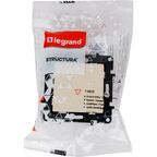 Выключатель одноклавишный - Legrand Structura - 10А 250В безвинтовые зажимы - слоновая кость