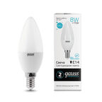 Светодиодная лампа Gauss LED Elementary Candle 8W E14 4100K 1/10/100