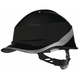 Каска защитная DELTA PLUS DIAMOND VI WIND из ABC с вентиляцией, черная