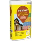 Минеральная декоративная штукатурка Vetonit Min Decor фактура 2.0мм "короед" 25кг