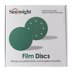 Диск шлифовальный Sunmight Film L312T d225 мм P320 на липучку пленочная основа (50 шт.) (53514)