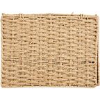 Корзина с крышкой для хранения 31x15x23 см бумага цвет бежевый