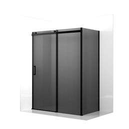 Душевой уголок Ambassador Benefit 160x80 19022205HBB-80HBB стекло тонированное, профиль черный, без поддона