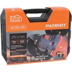УШМ аккумуляторная бесщеточная Patriot AG 125LI UES, 21 В Li-ion 4 Ач, 125 мм