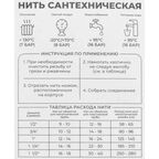 Нить сантехническая MPF для резьбовых соединений 20 м