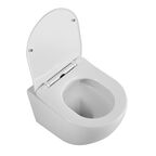 Подвесной унитаз BelBagno Uno BB7306CHR/SC безободковый, с крышкой микролифт, белый