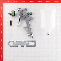 Краскопульт пневматический Pegas Pneumatic HVLP827 1/4 0,6 л (2712)