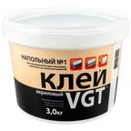 VGT клей акриловый напольный эконом № 1 для бытового линолиума и ковролина (3кг)