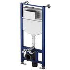 Комплект инсталляция с унитазом AM.PM Pulse Flashclean IS3LM0151.9P1702 безободковый с микролифтом клавиша цвет хромированный