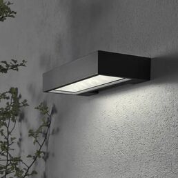 Светильник настенный светодиодный уличный на солнечных батареях Inspire «Ipanema» IP44 с датчиком освещенности цвет серый