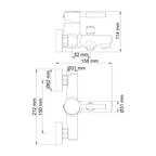 Смеситель Wasserkraft для ванны Main 4101