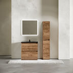 Тумба с раковиной Sancos Libra Floor LB80FECH 80 см напольная, 2 ящика, дуб чарльстон