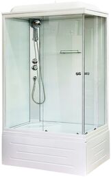 Душевая кабина Royal Bath RB 8100BP5-WT-L (белое/прозрачое) левая