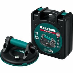 Вакуумная присоска d20см, до 130кг, манометр, KRAFTOOL 33256-20