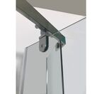 Душевая кабина Ceruttispa 90x90 CHIKA901T без крыши, стекло прозрачное, профиль хром