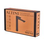 Смеситель для раковины Altini Shine 10531002-B однорычажный на столешницу цвет черный матовый