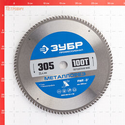 Диск пильный по металлу Зубр 305х25,4х2 мм 100 зубьев (36932-305-25.4-100)