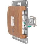 Розетка компьютерная встраиваемая Systeme Electric Glossa RJ45 cat 5E цвет дуб