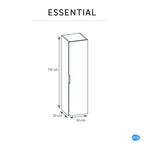 Пенал для ванной Sensea Essential 30x116x32 см цвет белый