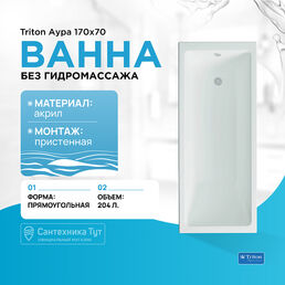 Акриловая ванна Triton