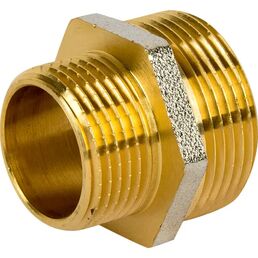 Ниппель 1 1/4"x1" НР латунь 027-8977
