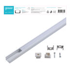 Профиль для ленты LED Gauss врезной гл 12mm - 2m