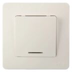 Выключатель встраиваемый Systeme Electric Blanca 1 клавиша с подсветкой цвет белый
