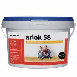 EUROCOL ARLOK 58 MS Клей для паркета полимерный 14кг