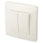 Выключатель встраиваемый Systeme Electric Blanca 2 клавиши 10 А цвет белый