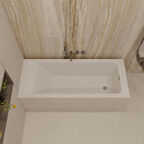 Ванна из искусственного камня Veconi Solita 150x70 SLT15070 белая