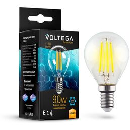 Лампочка светодиодная E14 9W Graphene Voltega Globe 7136