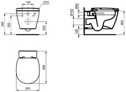 Подвесной унитаз Ideal Standard Connect E814901