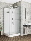 Душевая кабина Ceruttispa 90x90 MiMi90Т стекло прозрачное, профиль хром
