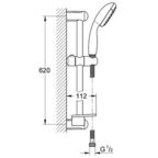 Смеситель для ванны Grohe Комплект 3в1 Eurostyle 124416