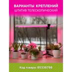 Фитосветильник линейный светодиодный Ritter Planta 56296 2 10Вт 572мм провод 2м с выключателем на корпусе цвет белый