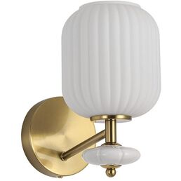 Бра Lumion Alegra 8334/1W бронза/белый, металл/керамика/стекло E27 40W 220V