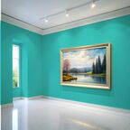 Краска интерьерная для стен и потолков износостойкая матовая Profipaints ECO INTERIOR VISION  0.9л , Изумруд