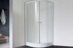 Душевой уголок Royal Bath 90х90 RB 90 HKD-C стекло матовое, профиль белый, без поддона