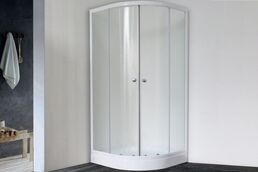 Душевой уголок Royal Bath 90х90 RB 90 HKD-C стекло матовое, профиль белый, без поддона