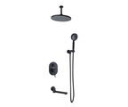 Душевой комплект встраиваемый Bronze de Luxe Scandi 14582/1B черный матовый