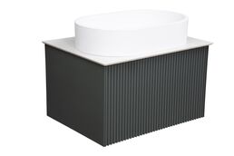 Тумба со столешницей La Fenice Terra 60 подвесная, серая