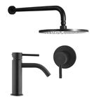 Комплект со смесителем для раковины Paffoni Light KITLIG011NO071 черный матовый
