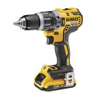 Ударная дрель-шуруповерт DEWALT DCD796D2, 18 В, 2000 об/мин, 34000 уд/мин, с 2 АКБ 2 Ач и ЗУ, в кейсе (DCD796D2-QW)
