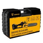 Пила цепная аккумуляторная Deko DKCHS 20 2x4.0 Ah 30.5 см