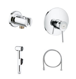 Набор для гигиенического душа GROHE BauClassic со смесителем, хром