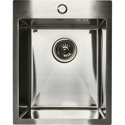 Мойка для кухни врезная Delinia 40x50 см глубина чаши 20 см нержавеющая сталь цвет серебро