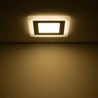 Светильник встраиваемый Gauss Backlight BL122 квадратный 6 и 3 Вт свет тёплый белый